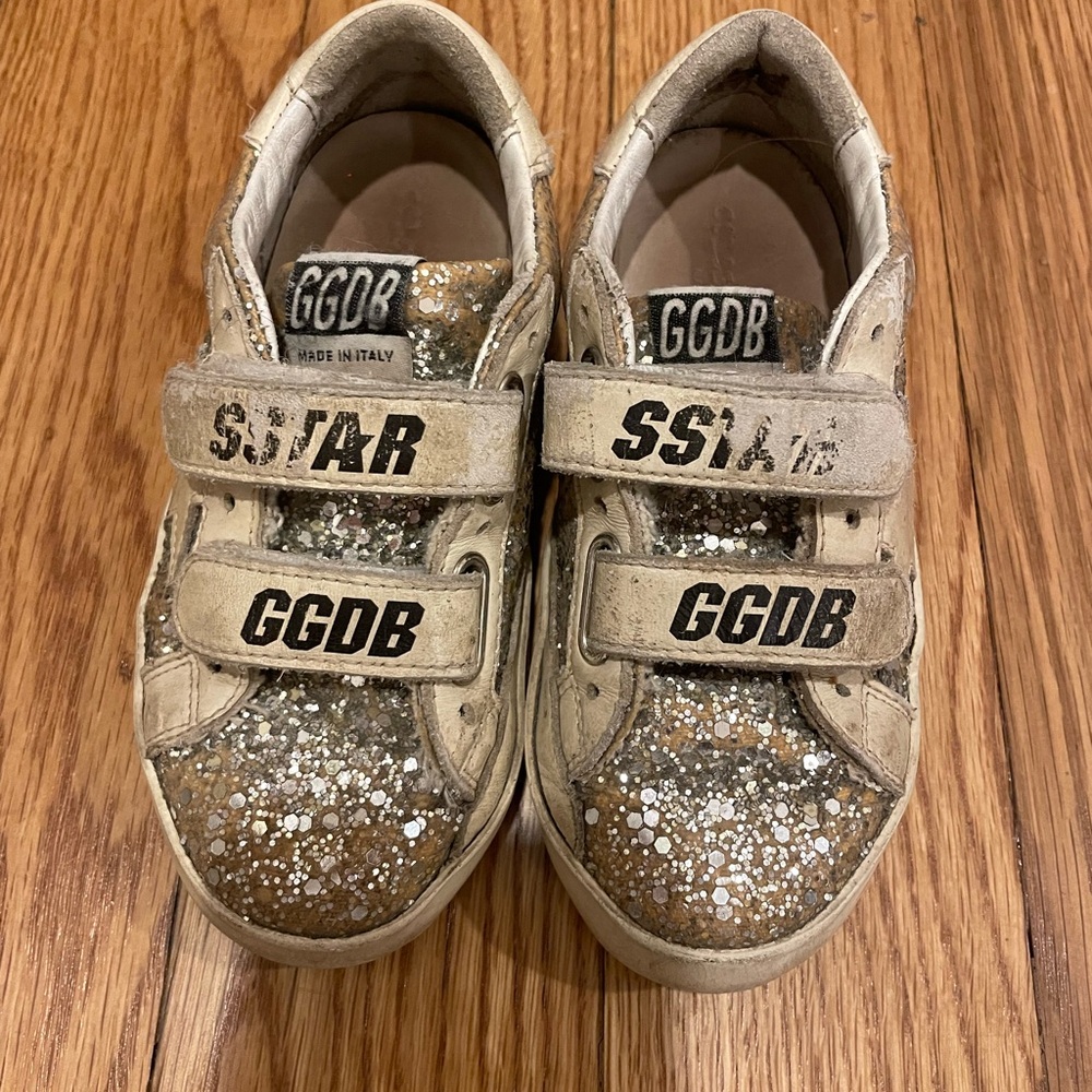 Golden Goose Old School Glitter Upper Lea, Size 10 US, 27 EU
